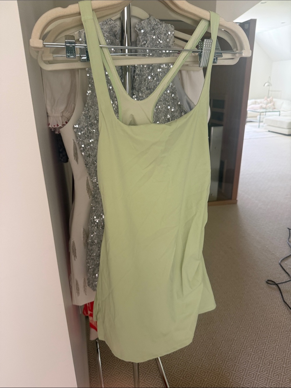Light Green Racerback Camisole Dress - Sleek Everyday Style